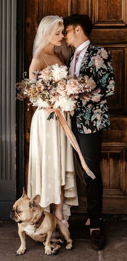 This Fashion-Forward London Elopement Will Convince You to Say _I Do_ Downtown _ Junebug Weddings